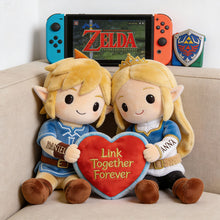 Load image into Gallery viewer, Link Together Forever - Adventure Couple Pillow - Personalized Gifts for Couples Pillow PopCulturePrints