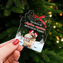 Load image into Gallery viewer, Custom Photo Couple Christmas Ornament - Festive Acrylic Keepsake Ornament PopCulturePrints