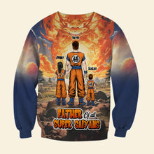 Load image into Gallery viewer, Custom Super Saiyan Dad 3D Shirt - Father's Day Gift AOP Products PopCulturePrints
