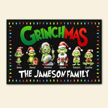 Load image into Gallery viewer, Custom Grinchmas Family Door Mat Doormat PopCulturePrints