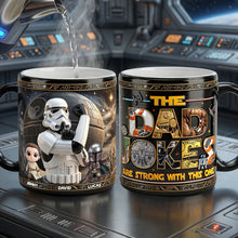 Load image into Gallery viewer, "The Dad Jokes Are Strong with This One" - Fun Dad Magic Mug, Personalized Gift for Dads, Grandpas, and Anyone Who's a Father Figure Coffee Mug PopCulturePrints