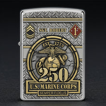Load image into Gallery viewer, Honor the Brave: Military 250th Anniversary Flame Lighter - Personalized Gift for Veterans Lighter PopCulturePrints