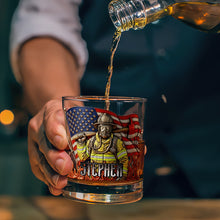 Load image into Gallery viewer, Blaze of Honor: Personalized Whiskey Glass for Firefighters Whiskey Glass PopCulturePrints