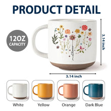 Load image into Gallery viewer, "Celebrate Each Month with Unique Floral Designs" - Personalized Pottery Mug - Gift for Mom, Grandma, and Loved Ones Pottery Mug PopCulturePrints