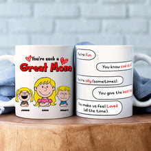 Load image into Gallery viewer, Personalized Great Mom Coffee Mug - Perfect Gift For Mother's Day Coffee Mug PopCulturePrints