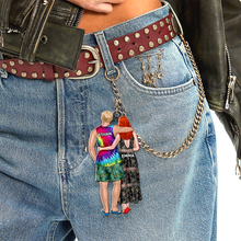 Load image into Gallery viewer, Personalized Summer Couple Keychain | Unique Valentine's Day Gifts for Couples Keychains PopCulturePrints