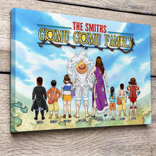 Load image into Gallery viewer, Personalized Family Canvas - Anime Inspired Design Poster & Canvas PopCulturePrints