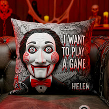 Load image into Gallery viewer, Never Sleep Again - Personalized Halloween Villain Square Pillow for Fans Pillow PopCulturePrints