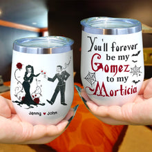 Load image into Gallery viewer, Horror Couple Personalized Wine Tumbler - Unique Valentine's Day Gifts for Spooky Lovers Wine Tumbler PopCulturePrints