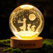 Load image into Gallery viewer, ✨ "Dream Big, Shine Bright" - Starry Dream Boy Crystal Night Light - Personalized Gift Night Lights PopCulturePrints