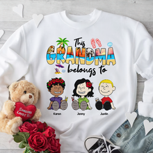 Load image into Gallery viewer, Personalized Summer Grandma Shirt with Kids Names Shirts PopCulturePrints