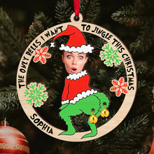 Load image into Gallery viewer, Personalized Christmas Photo Ornament for Couples Ornament PopCulturePrints
