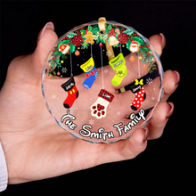 Load image into Gallery viewer, Personalized Family Christmas Ornament - Custom Stockings Design Ornament PopCulturePrints