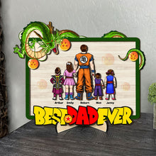 Load image into Gallery viewer, Custom Dragon Inspired Best Dad Ever Wood Sign Wood Sign PopCulturePrints
