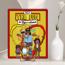 Load image into Gallery viewer, We put the FUN in Dysfunctional - Personalized Cartoon Family Wood Sign Wood Sign PopCulturePrints