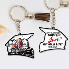 Load image into Gallery viewer, Custom Motocross Couple Keychain - Perfect Gift from Your Loved One Keychains PopCulturePrints