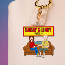 Load image into Gallery viewer, "Together Forever - Personalized Keychain for Couples" Keychains PopCulturePrints