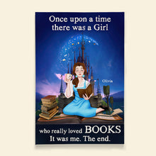 Load image into Gallery viewer, Personalized 'Once Upon A Time' Canvas for Book Lovers Poster & Canvas PopCulturePrints