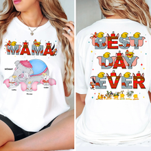Load image into Gallery viewer, “Mama, Best Day Ever!” - Personalized Mom Shirt - Custom Gift for Mom and Grandma Shirts PopCulturePrints