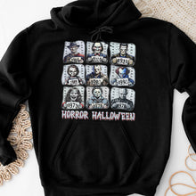 Load image into Gallery viewer, Horror Halloween Mugshot T-Shirt Shirts PopCulturePrints