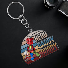 Load image into Gallery viewer, Hero Daddy Buddy Custom Keychain Keychains PopCulturePrints