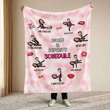 Load image into Gallery viewer, Personalized Naughty Couple Blanket - Custom Photo Gift for Couples Blanket PopCulturePrints