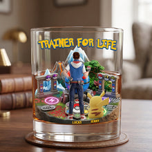 Load image into Gallery viewer, Trainer For Life - Personalized Round Glass for Anime Lovers Glass PopCulturePrints
