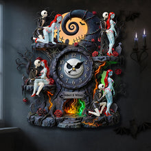 Load image into Gallery viewer, “Timeless Love: Celebrate Your Bond” - Naughty Couple Wall Clock - Personalized Gifts for Couple Hanging Wall Clock PopCulturePrints