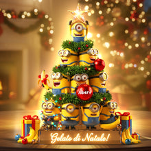 Load image into Gallery viewer, “Celebrate with a Smile!” Funny Holiday Monster Acrylic Light Box - Personalized Christmas Gift for Everyone Light Box PopCulturePrints
