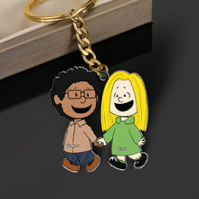 Load image into Gallery viewer, Custom Couple Keychain - Personalized Hand in Hand Gift for Valentine's Day Gifts Keychains PopCulturePrints