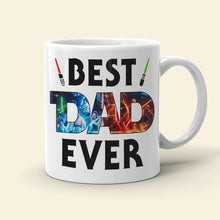 Load image into Gallery viewer, Custom Father's Day Mug - Galactic Best Dad Ever Design Coffee Mug PopCulturePrints