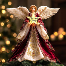 Load image into Gallery viewer, Personalized Guardian Angel Christmas Tree Topper - A Meaningful Gift for Families Ornament PopCulturePrints