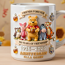 Load image into Gallery viewer, "Friends Forever" - Personalized Friendship Anniversary Coffee Mug - Custom Gift for Friends, Besties, and Celebrations Coffee Mug PopCulturePrints