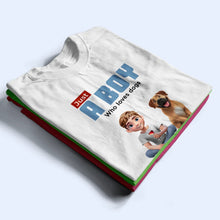 Load image into Gallery viewer, Just A Girl Who Loves Dogs - Personalized T-Shirt for Dog Lovers T-shirt PopCulturePrints