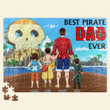 Load image into Gallery viewer, Personalized Best Pirate Dad Ever Jigsaw Puzzle Jigsaw Puzzles PopCulturePrints
