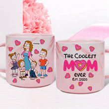Load image into Gallery viewer, The Coolest Mom Ever - Personalized Marble Mug Gift for Mom, Grandma, and Loved Ones Marble Mug PopCulturePrints