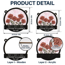 Load image into Gallery viewer, Blooming Love: Grandma's Garden Personalized Suncatcher Ornament - Unique Gift for Mom, Nanny, and Grandma Suncatcher Ornament PopCulturePrints