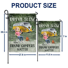 Load image into Gallery viewer, Making Memories One Campsite At A Time - Personalized Camping Flag Flag PopCulturePrints