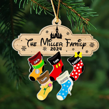 Load image into Gallery viewer, Personalized Christmas Family Stocking Ornament Ornament PopCulturePrints