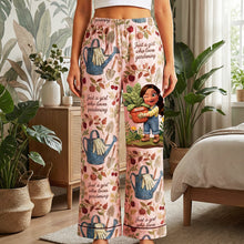 Load image into Gallery viewer, Just a Girl Who Loves Gardening Pajama Pants - Personalized Gifts for Gardeners Pajama Pant PopCulturePrints