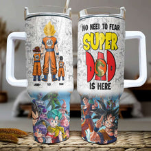 Load image into Gallery viewer, Super Dad Anime Personalized Tumbler - Father's Day Gift Tumbler Cup PopCulturePrints