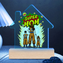 Load image into Gallery viewer, Super Mom Personalized LED Light - Dragon Warrior Theme Led Night Light PopCulturePrints