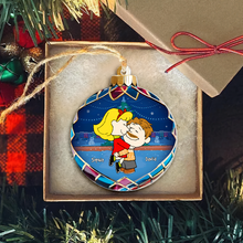 Load image into Gallery viewer, Custom Cartoon Couple Christmas Ornament - Personalized Holiday Gift for Valentine's Day Gifts Ornament PopCulturePrints