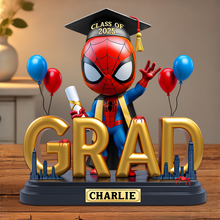 Load image into Gallery viewer, "Celebrate Your Achievement!" - Graduation Plaque - Personalized Gifts for Graduates - Custom Gift for Students, Friends, and Family Shaped Plaques PopCulturePrints