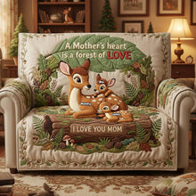Load image into Gallery viewer, A Mother’s Heart is a Forest of Love - Personalized Sofa Cover for Mom Sofa Cover PopCulturePrints