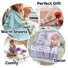 Load image into Gallery viewer, Cherished Memories: Personalized Fleece Blanket for Mom, Grandma, and Great Grandma Fleece Blanket PopCulturePrints