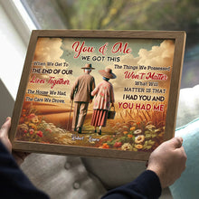 Load image into Gallery viewer, Romantic Couple Personalized Canvas Print - Timeless Love Art Poster & Canvas PopCulturePrints