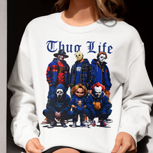 Load image into Gallery viewer, Thug Life Halloween Horror Icons Graphic T-Shirt Shirts PopCulturePrints