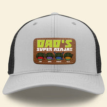 Load image into Gallery viewer, Customizable Dad's Ninja Crew Leather Patch Hat Caps PopCulturePrints