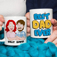 Load image into Gallery viewer, Personalized Cartoon Character Father's Day Mug Coffee Mug PopCulturePrints